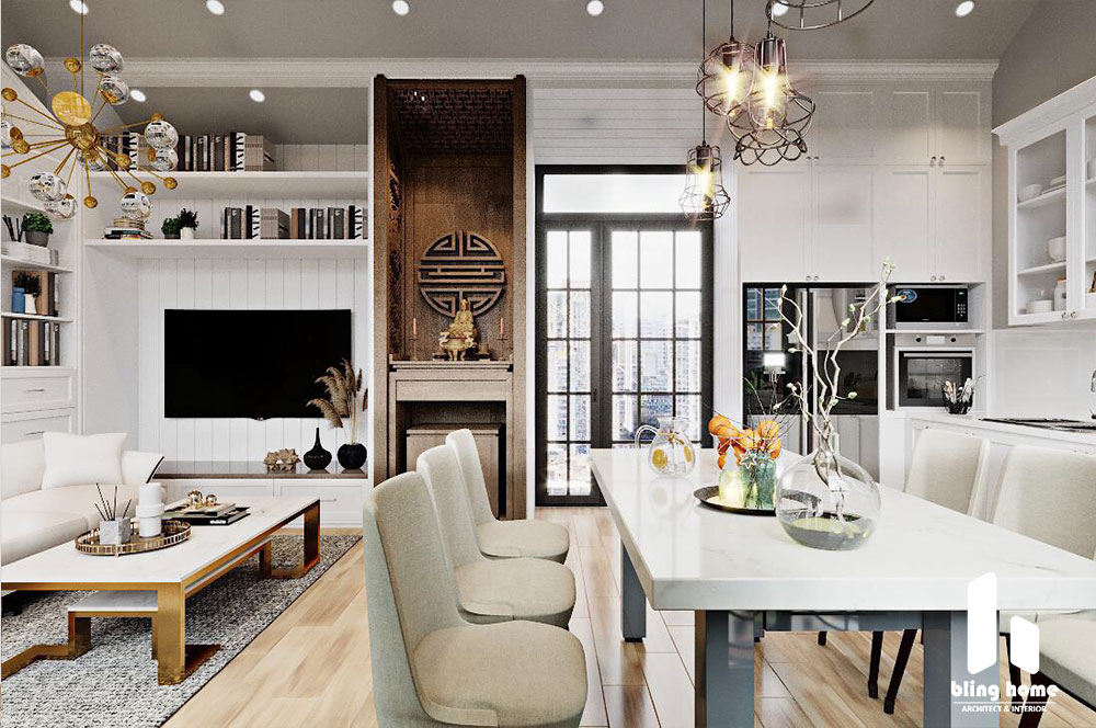 Thiết kế thi công Căn hộ – Chung cư Chị Phương