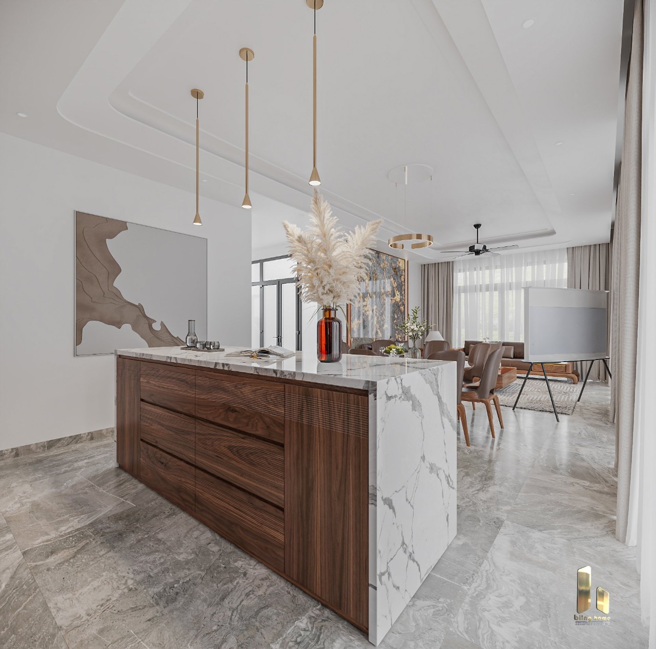 Thiết kế, thi công nội thất biệt thự FLC Hạ Long