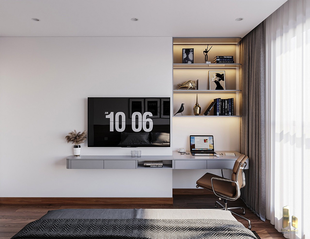 Thiết kế, thi công căn hộ chung cư Golden palm.