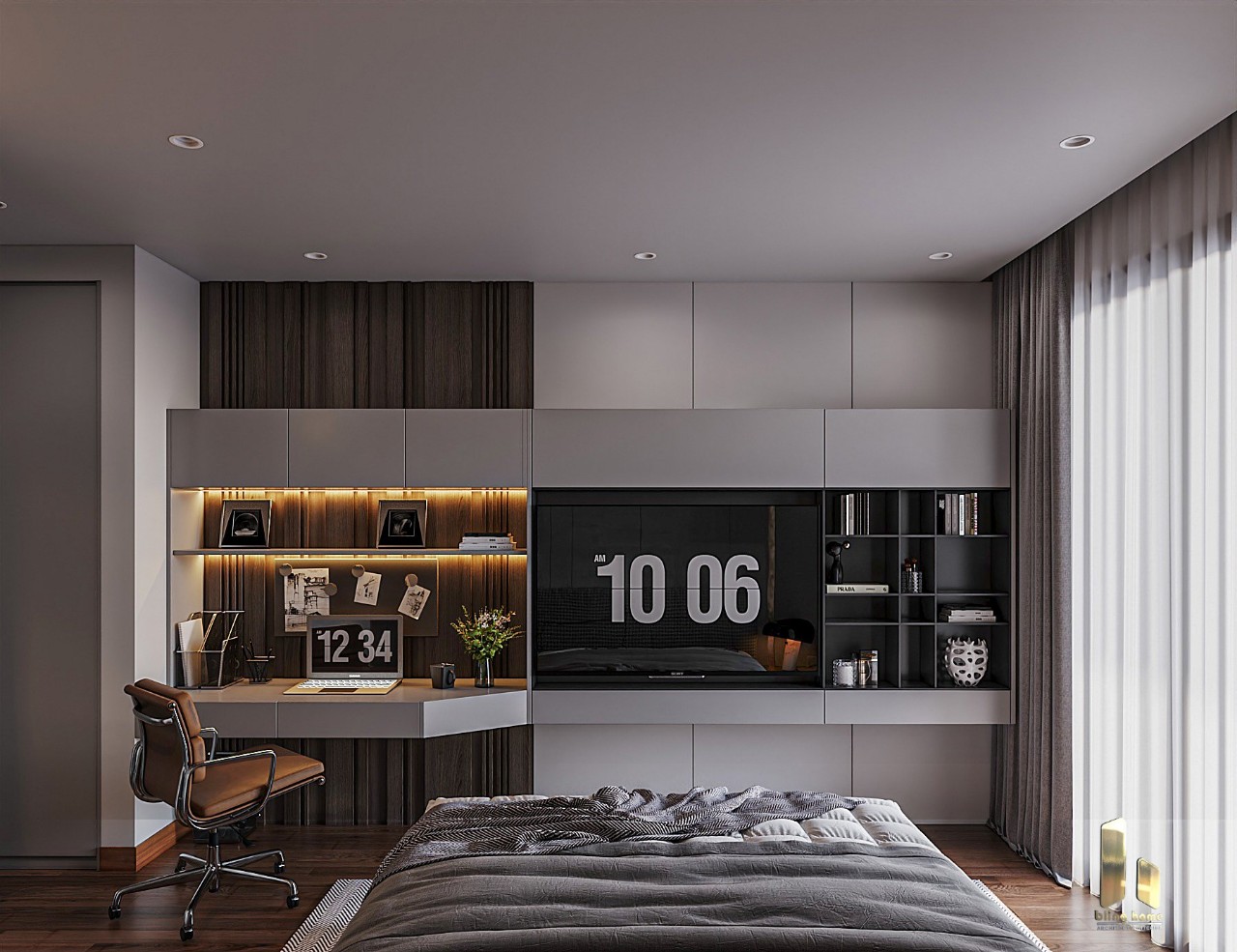 Thiết kế, thi công căn hộ chung cư Golden palm.