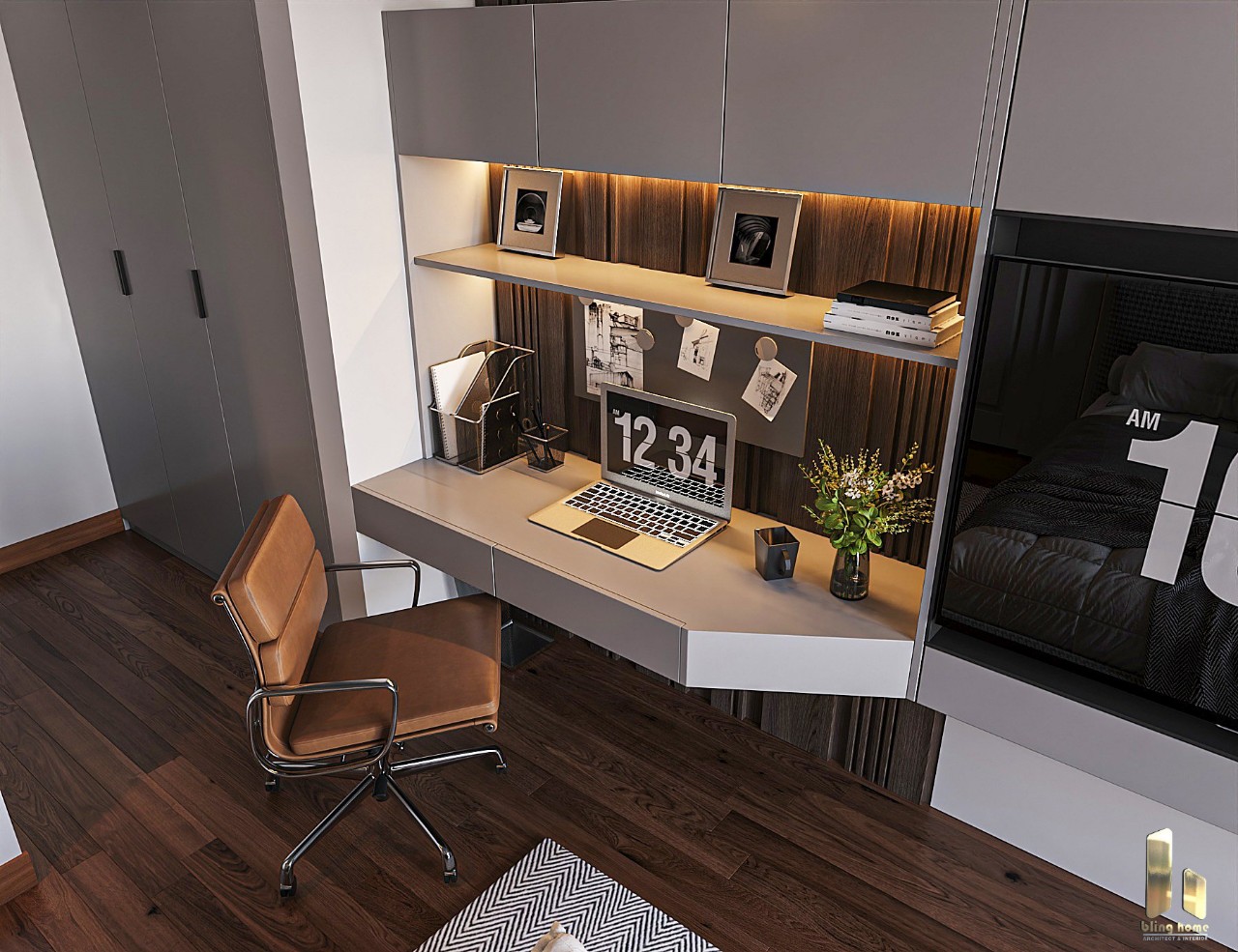 Thiết kế, thi công căn hộ chung cư Golden palm.