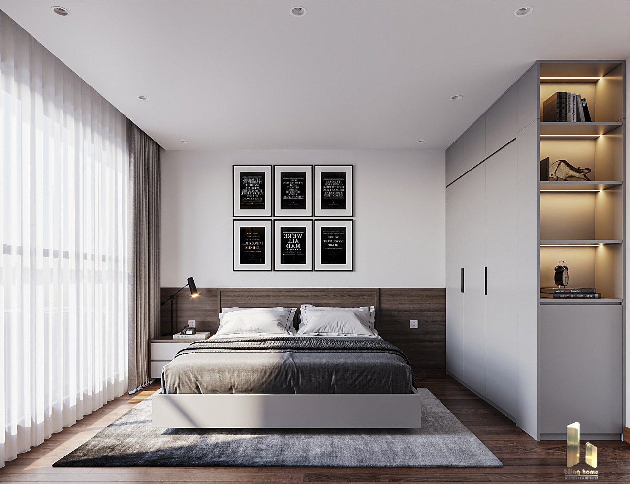 Thiết kế, thi công căn hộ chung cư Golden palm.